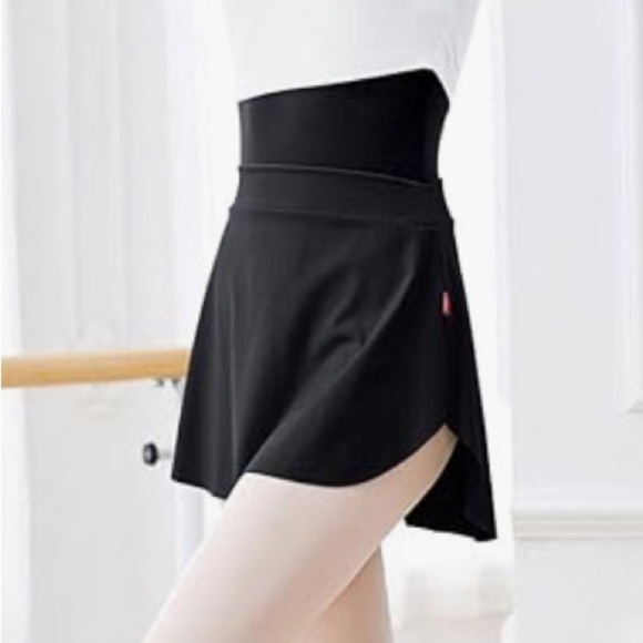 Daydance Ballet Wrap Skirt Black Mini Skirt for Dancing - Picture 4 of 8
